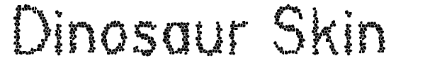 Dinosaur Skin font preview